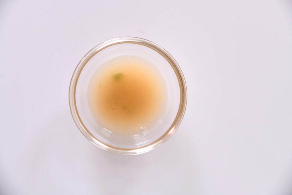 broth in clear ramekin