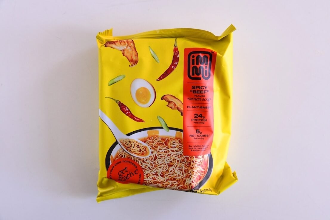Immi Spicy Beef Ramen Soup packaging