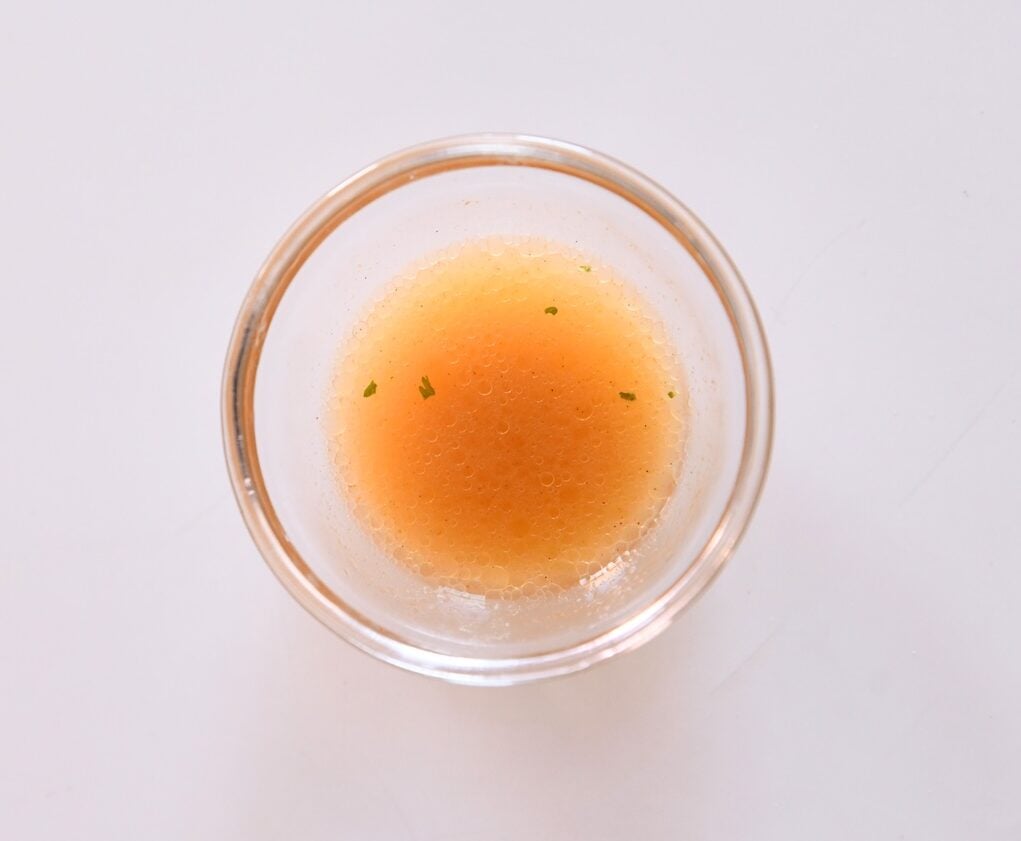 broth in clear ramekin