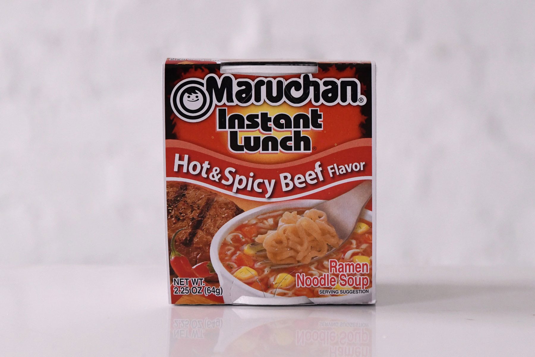 Maruchan Instant Lunch Hot and Spicy Beef in unopened package