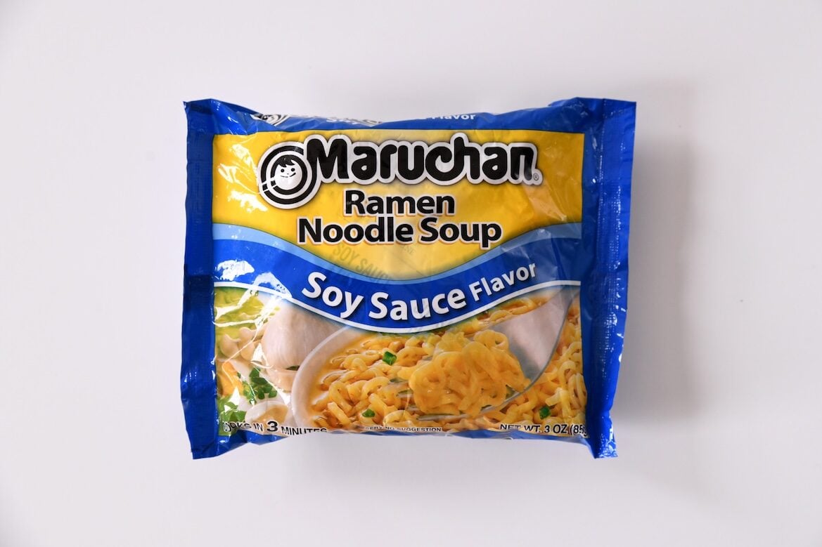 Maruchan Soy Sauce Ramen Noodles in packaging