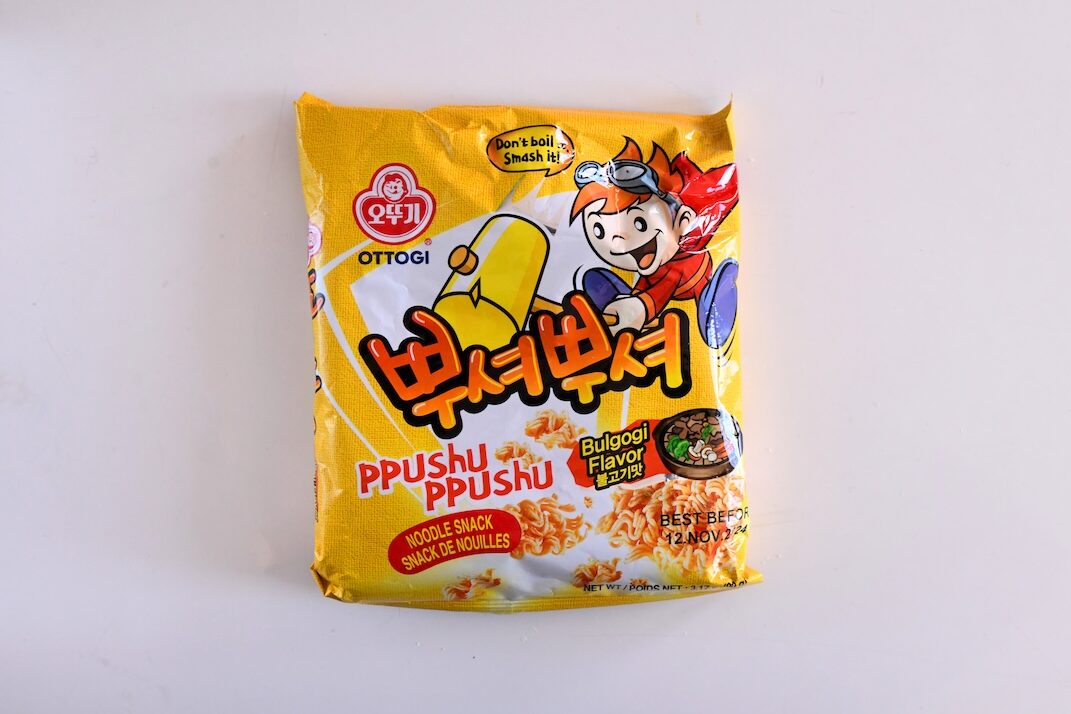 Ottogi Bulgogi Flavor Ramen Snack in package