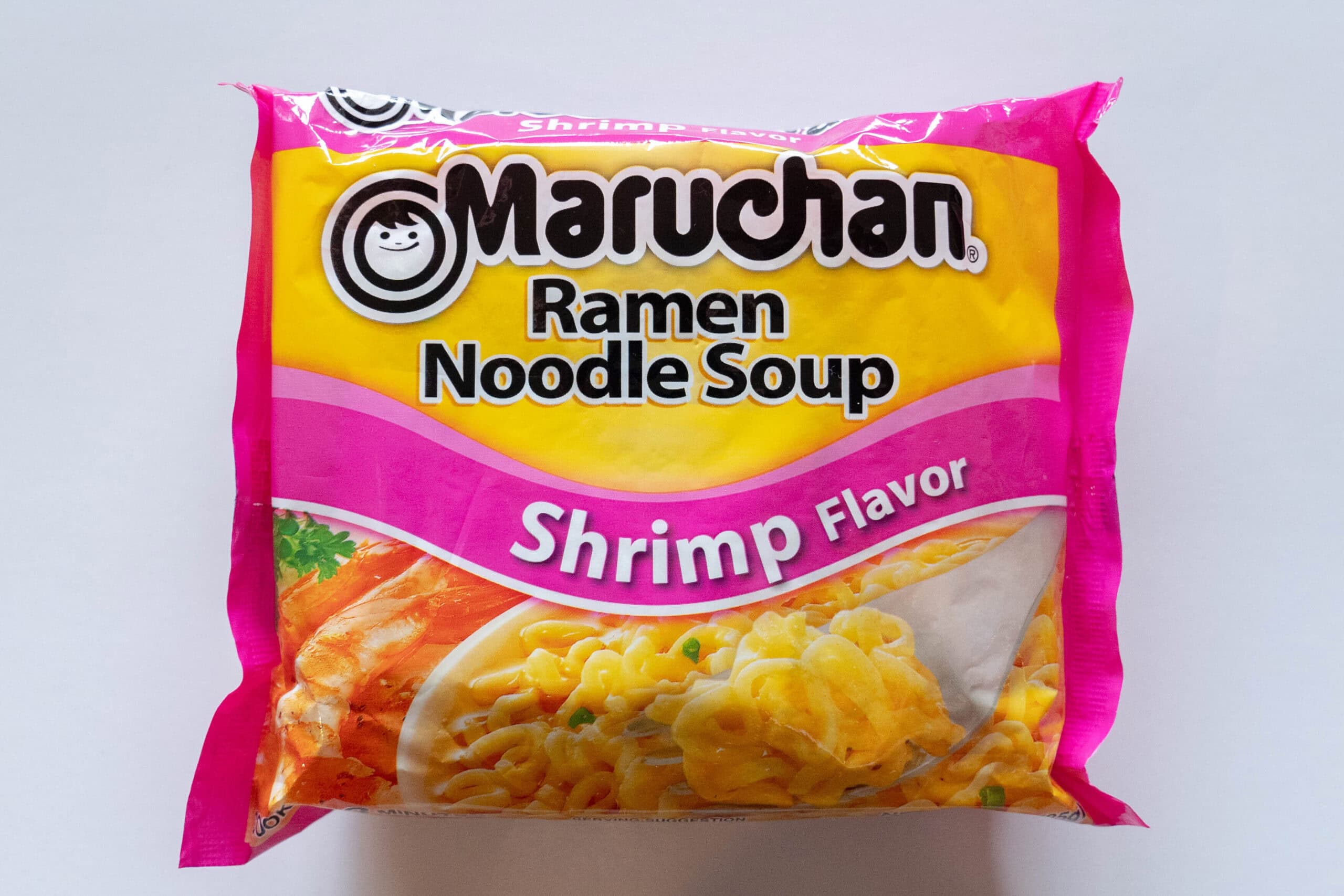 Maruchan Shrimp Flavor Ramen Noodle Soup in packaging
