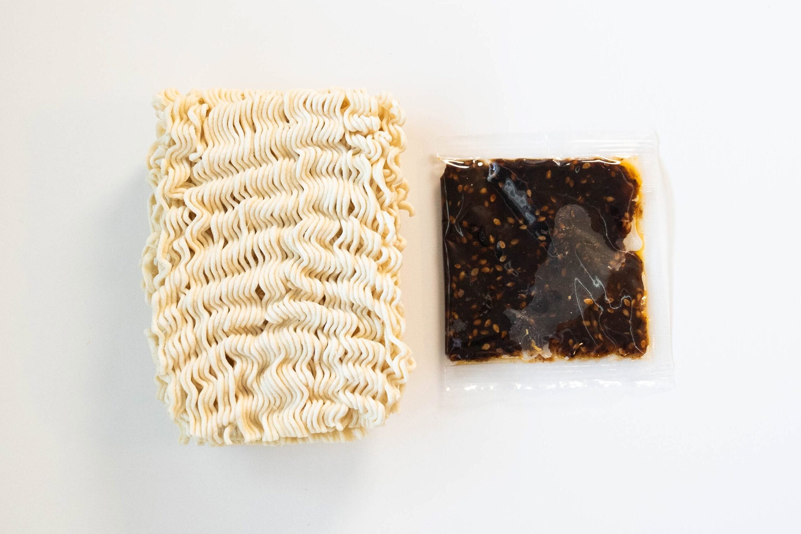 Square noodle brick and soup base