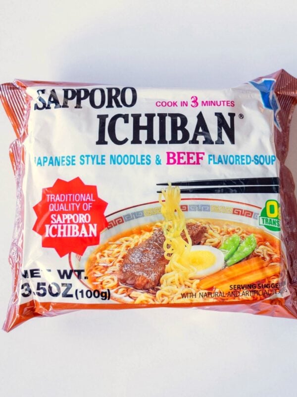 Sapporo Ichiban Beef Flavored Soup packaging
