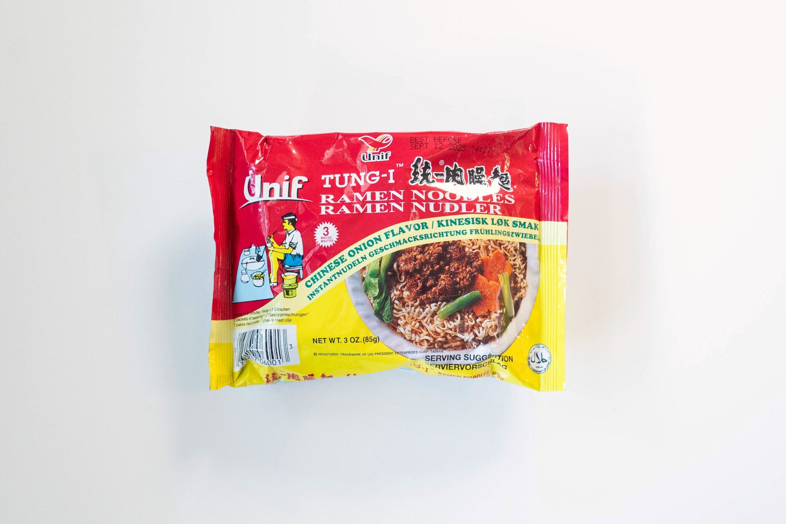 Unif Tung-I Chinese Onion Flavor Ramen Noodles in packaging